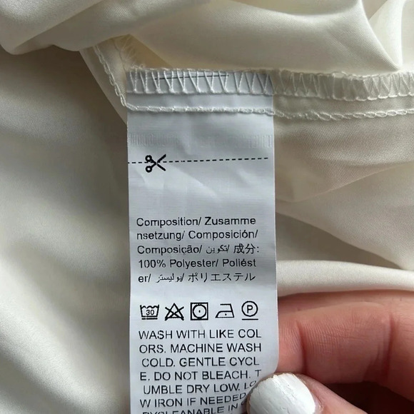 Champagne Ivory Dress with Blush Pink Details | Embroidered Dress | Neutrals | - Picture 8 of 8